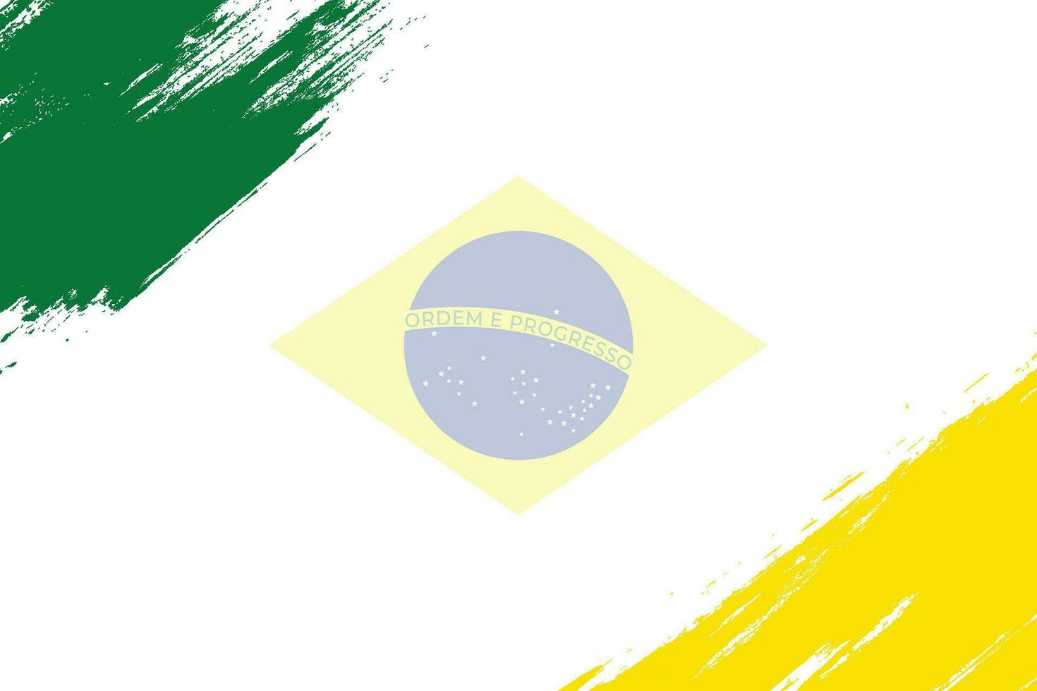 Lycklig oberoende dag Brasilien 7:e september bakgrund design med text Plats område. vektor