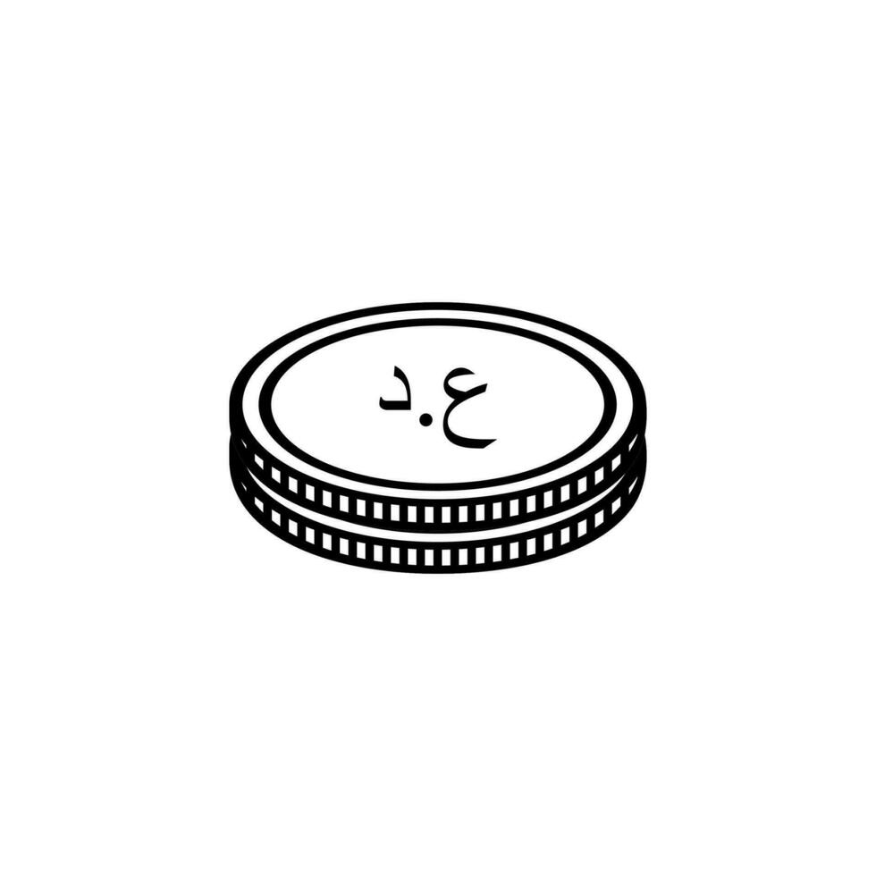 irak valuta symbol, irakier dinar ikon, iqd tecken. vektor illustration