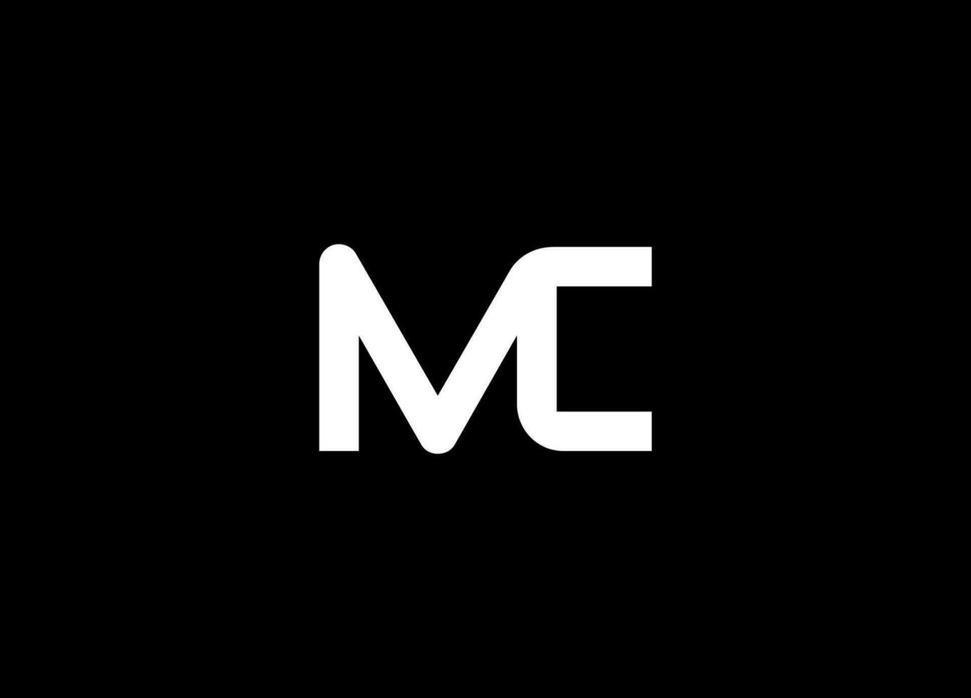 kreativ mc brev företag logotyp design alfabet ikon vektor monogram. mc logotyp design mall vektor grafisk branding element. mc vektor logotyp, för företag teknologi, finansiera, hus, hotell, etc