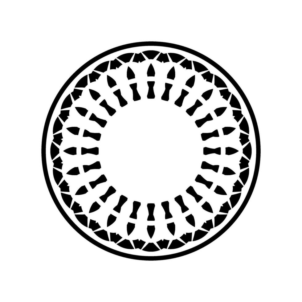 geometrisk motiv mönster, konstnärlig cirkelformad, modern samtida mandala, minimaslim och monochormefor dekoration, bakgrund, dekoration eller grafisk design element. vektor illustration