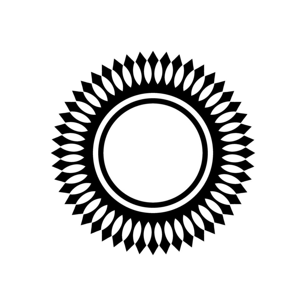 geometrisk motiv mönster, konstnärlig cirkelformad, svartvit och minimalism, modern samtida mandala, för dekoration, bakgrund, dekoration eller grafisk design element. vektor illustration