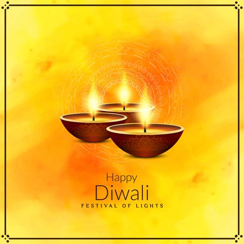 Abstrakter glücklicher Diwali-Festival-Grußhintergrund vektor