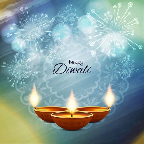 Abstrakt Glad Diwali färgstark bakgrund vektor