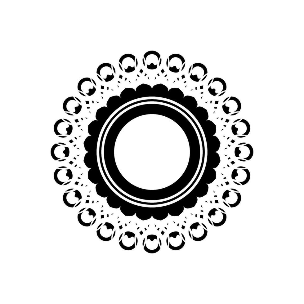 geometrisk motiv mönster, konstnärlig cirkelformad, modern samtida mandala, minimaslim och monochormefor dekoration, bakgrund, dekoration eller grafisk design element. vektor illustration