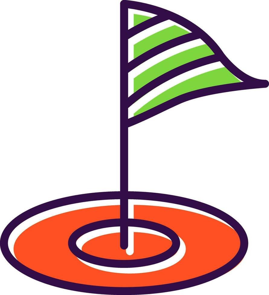 minigolf vektor ikon design