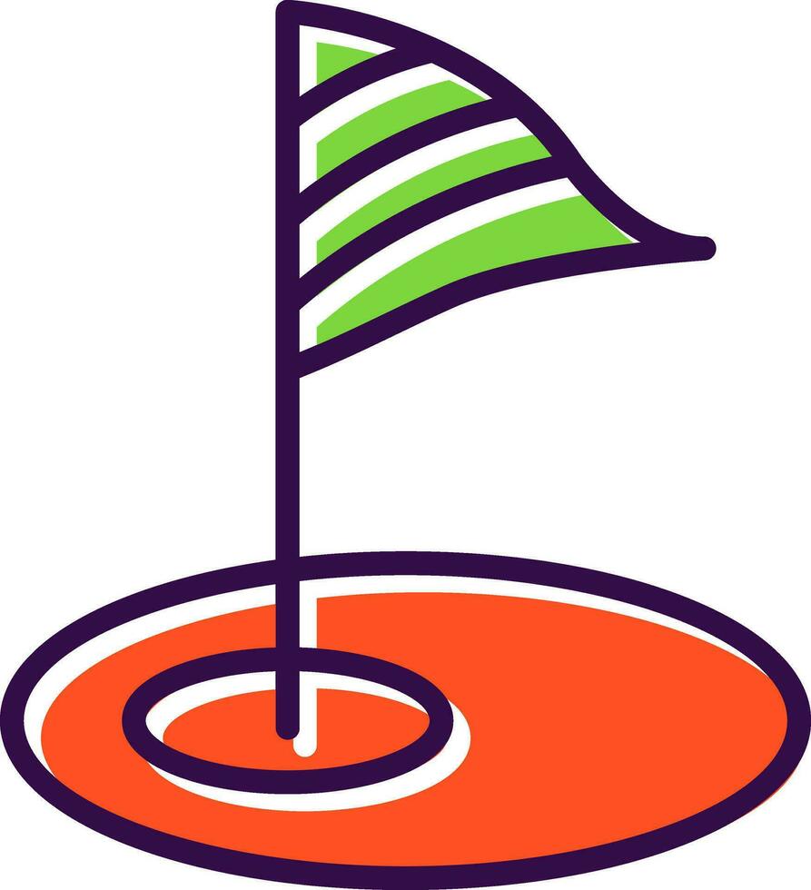 Golf-Vektor-Icon-Design vektor