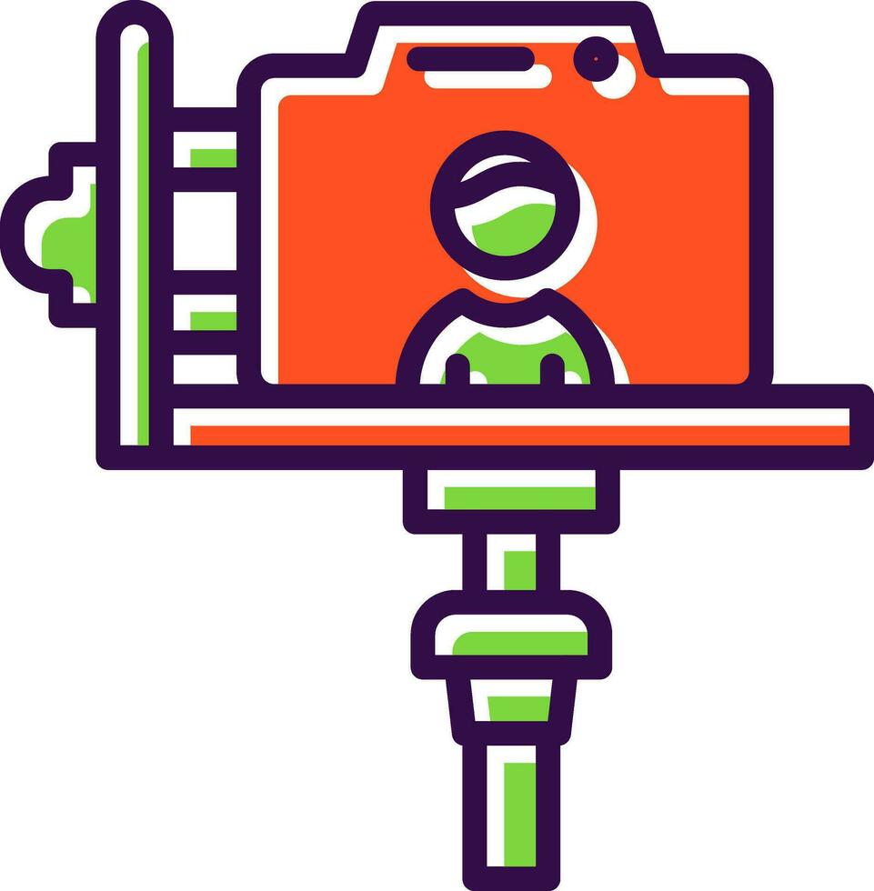 Vlogger-Vektor-Icon-Design vektor