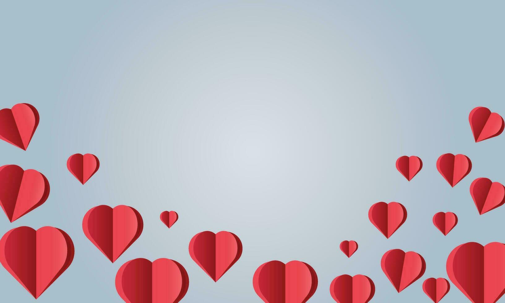 Valentinsgrüße Tag Papier Schnitt dekorativ Liebe gestalten Design Hintergrund vektor