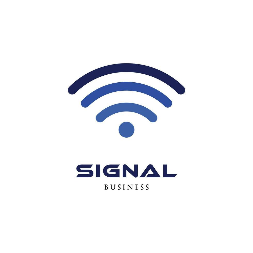 signal ikon logotyp design mall vektor