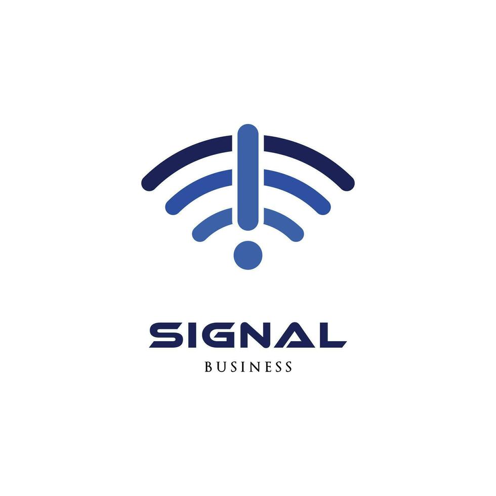 signal ikon logotyp design mall vektor