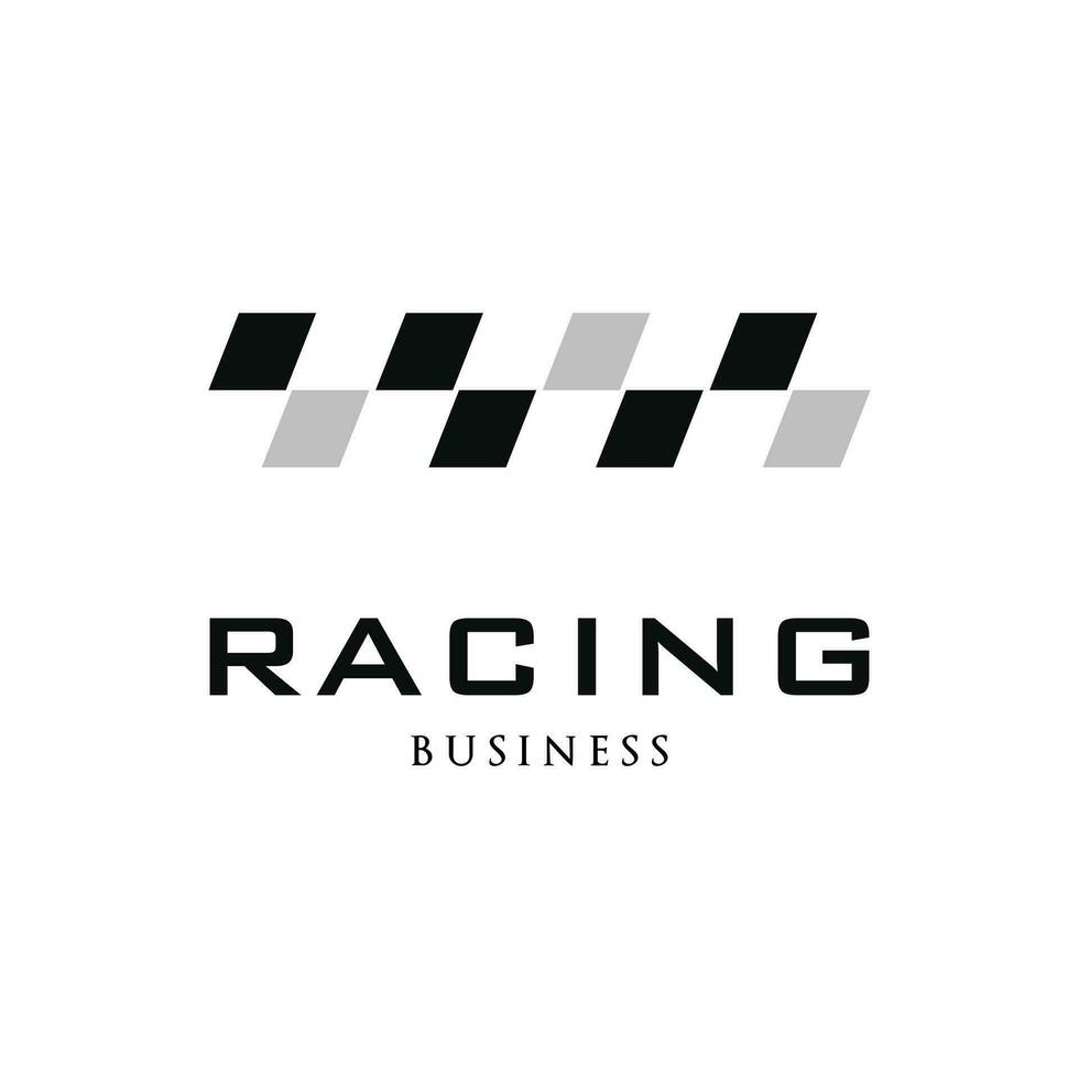 Rennen Symbol Logo Design Vorlage vektor