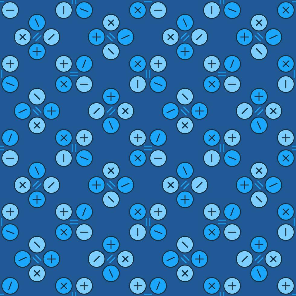 Basic Mathematik Symbole Vektor Mathematik farbig nahtlos Muster
