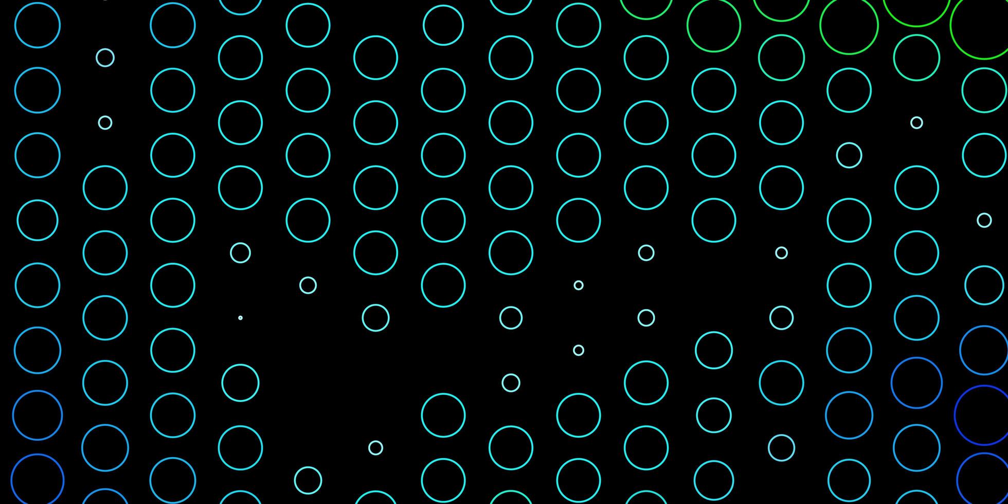 mörkblå grön vektor bakgrund med bubblor