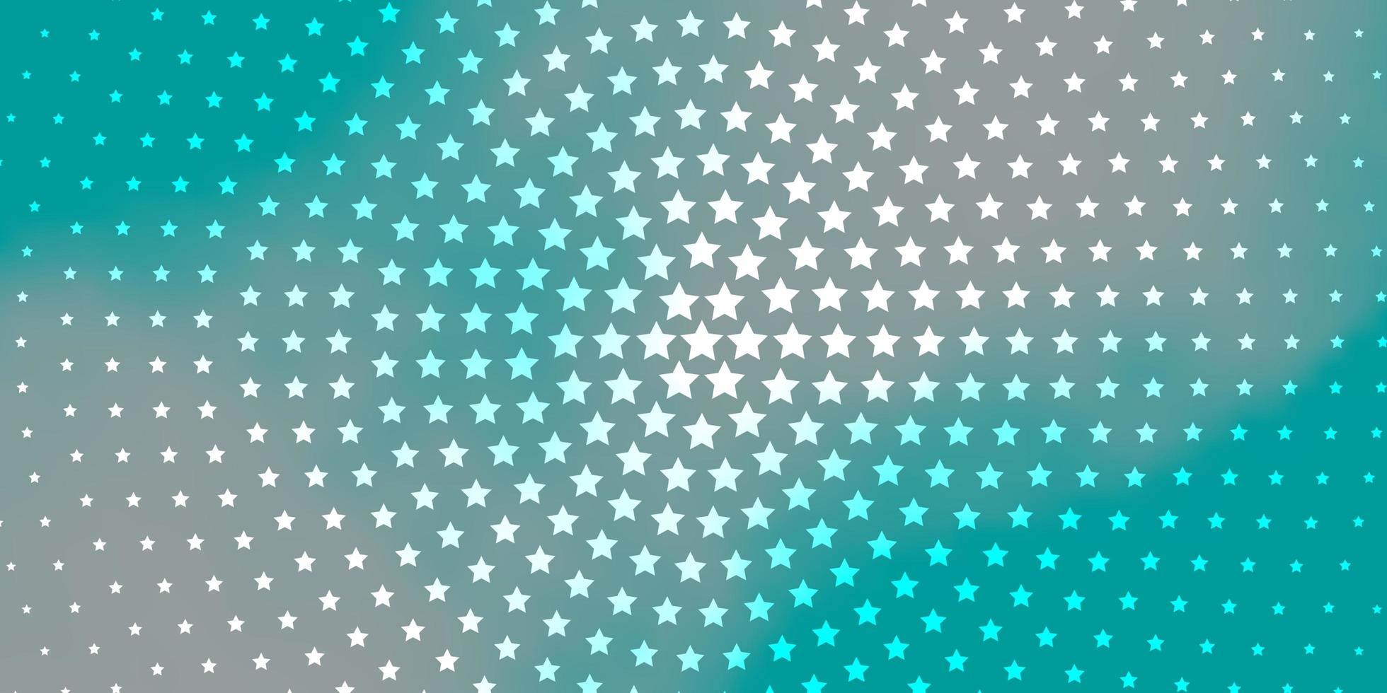 ljusblå grön vektorbakgrund med färgglada stjärnor vektor