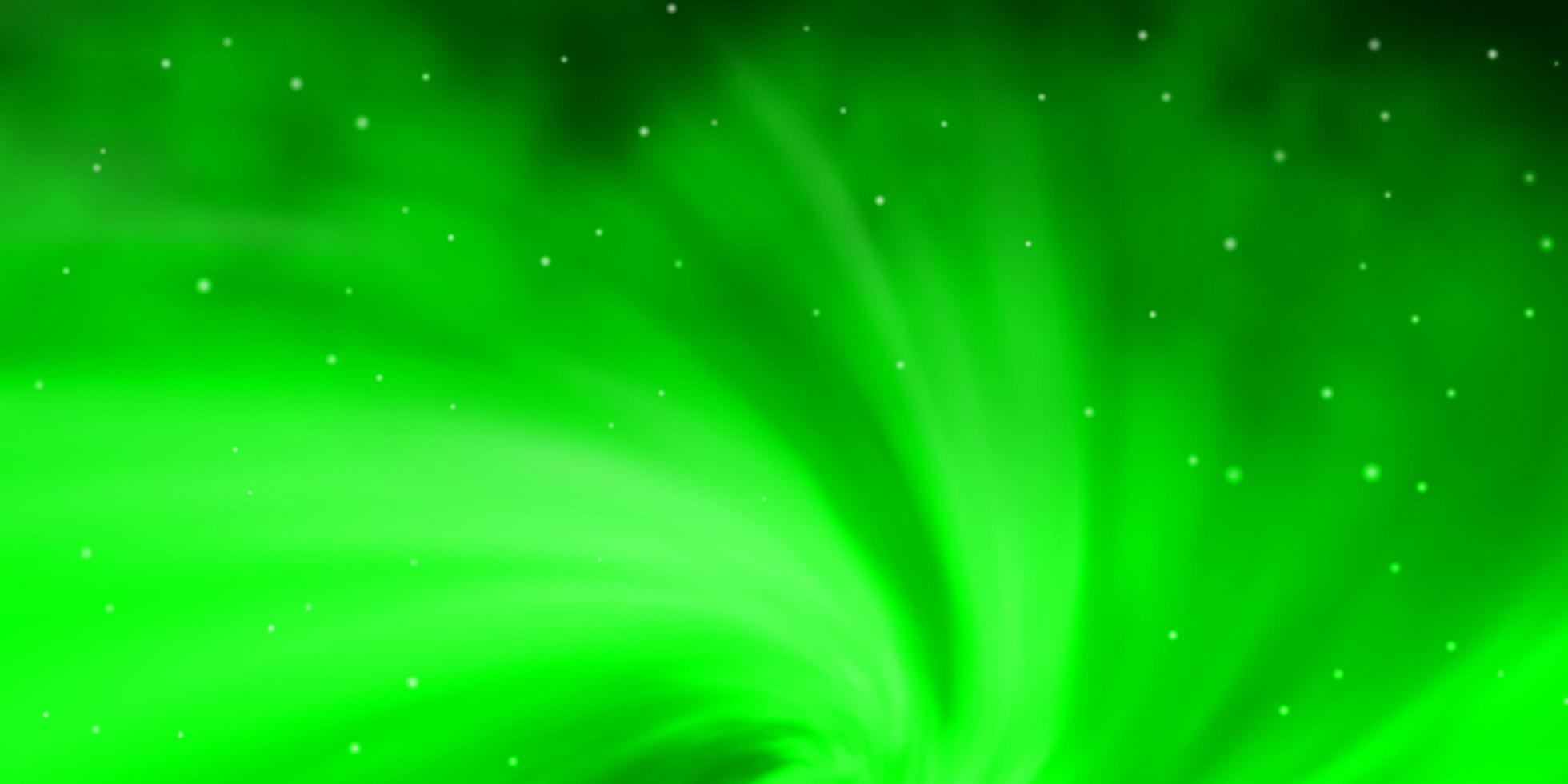 ljusgrön vektormall med neonstjärnor dekorativ illustration med stjärnor på abstrakt malltema för mobiltelefoner vektor