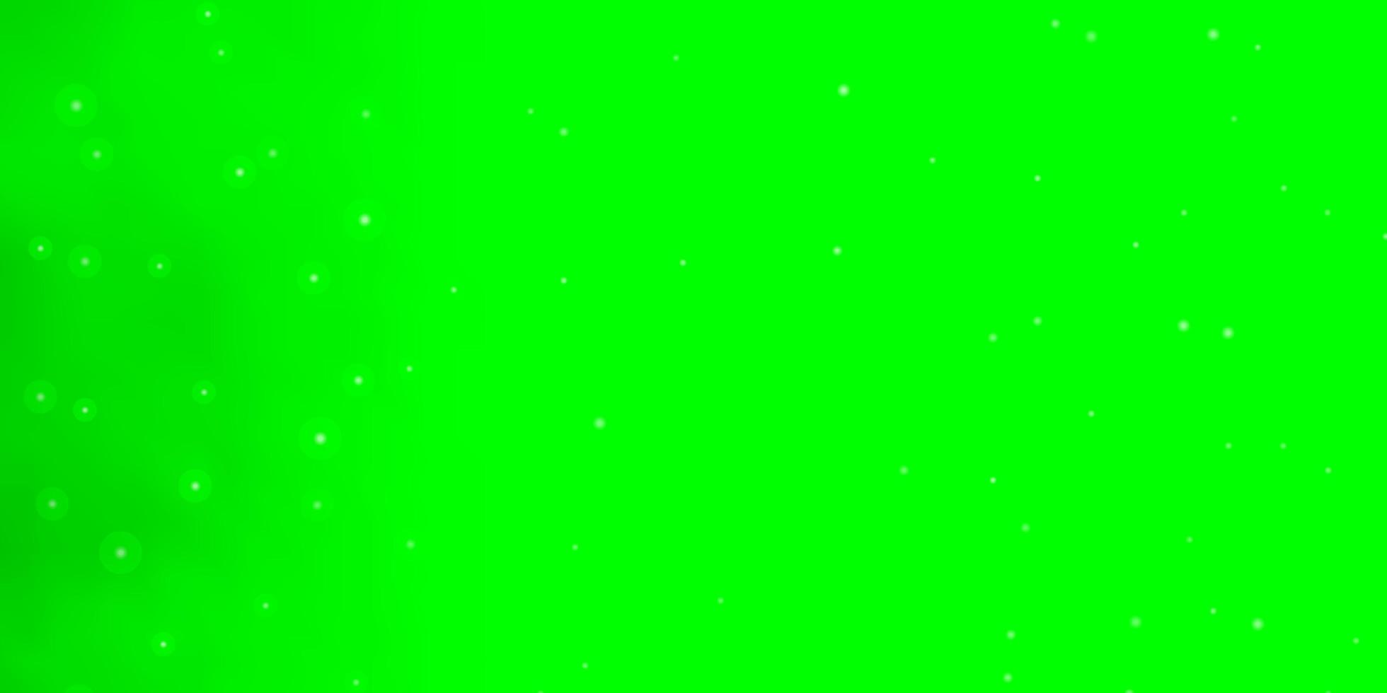 ljusgrön vektorbakgrund med små och stora stjärnor färgglada illustration med abstrakt lutning stjärnor mönster för nyårsannons häften vektor