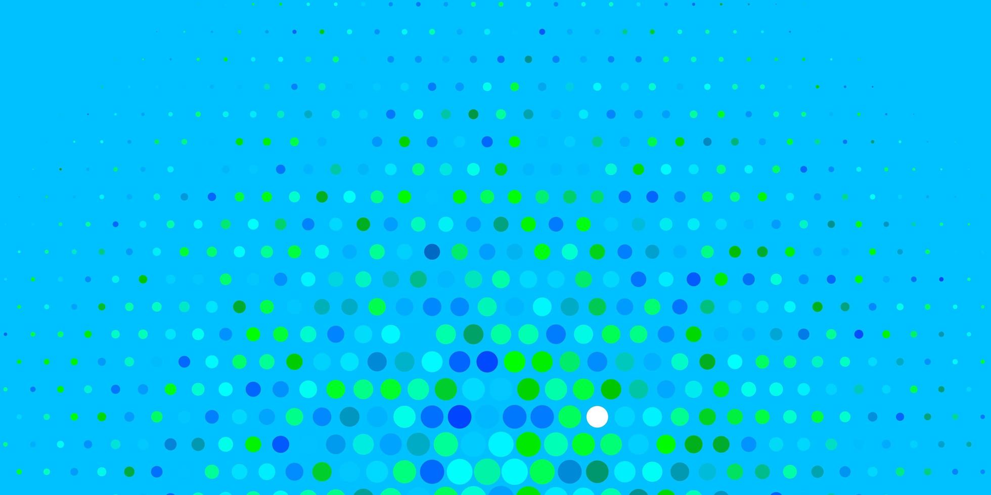 hellblaue grüne Vektorschablone mit abstrakten bunten Scheiben der Kreise auf einfachem Steigungshintergrunddesign für Ihre Werbungen vektor