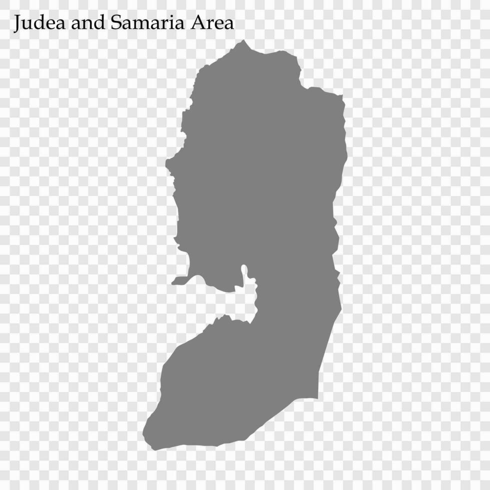 hög kvalitet Karta är en distrikt av Israel vektor