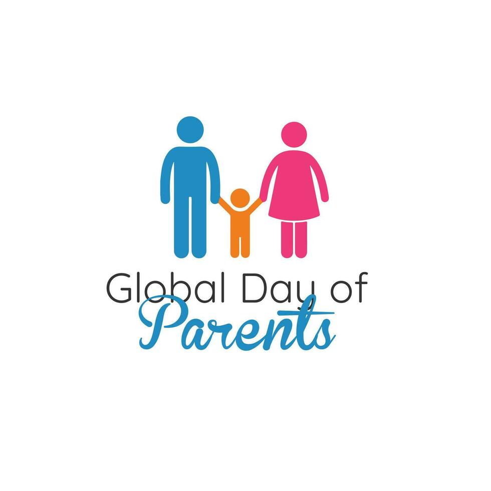 Auszeichnung das Säulen von Liebe, global Tag von Eltern vektor