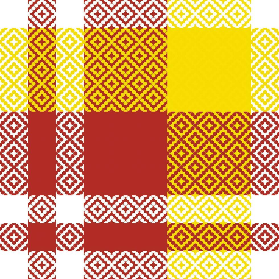 plädar mönster sömlös. checker mönster traditionell skott vävd tyg. skogsarbetare skjorta flanell textil. mönster bricka swatch ingår. vektor