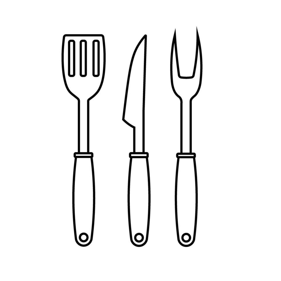 Grill Vektor Symbol. Picknick Illustration unterzeichnen. Steak Symbol oder Logo.