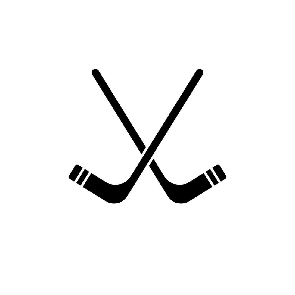 hockey vektor ikon. sport illustration tecken. sporter Utrustning symbol eller logotyp.