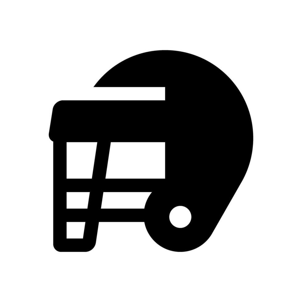 Eishockey Helm Symbol Vektor. Eishockey Illustration unterzeichnen. Sport Symbol oder Logo. vektor