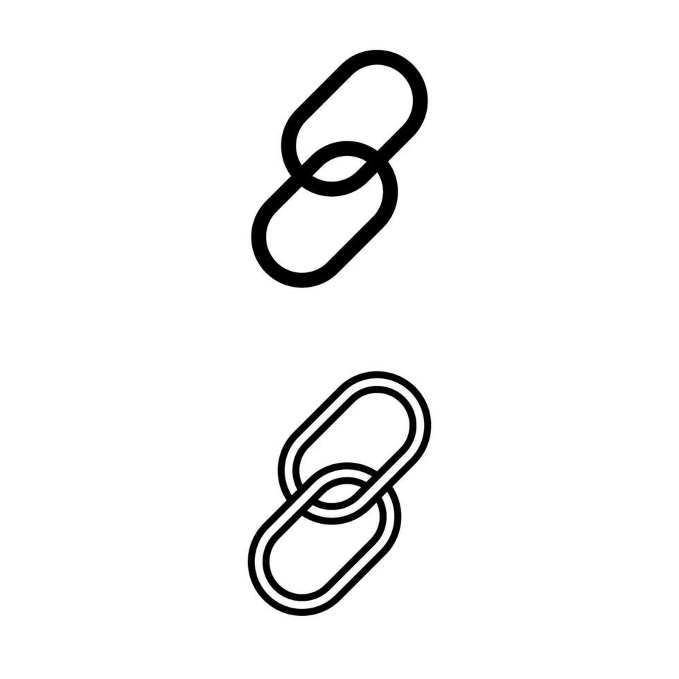 Verknüpfung Symbol Vektor Satz. Netz Adresse Illustration Zeichen Sammlung. Webseite Symbol oder Logo.