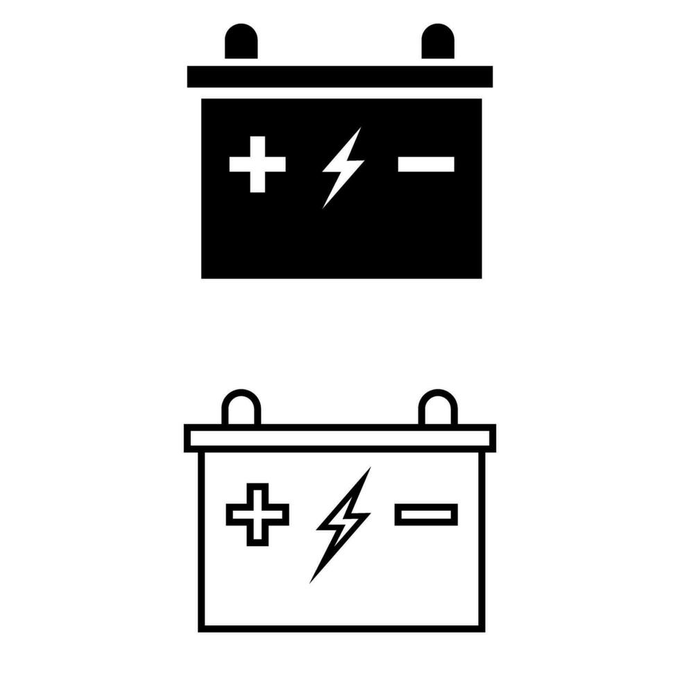 Auto Batterie Symbol Vektor. Akkumulator Illustration unterzeichnen. aufladen Symbol oder Logo. vektor