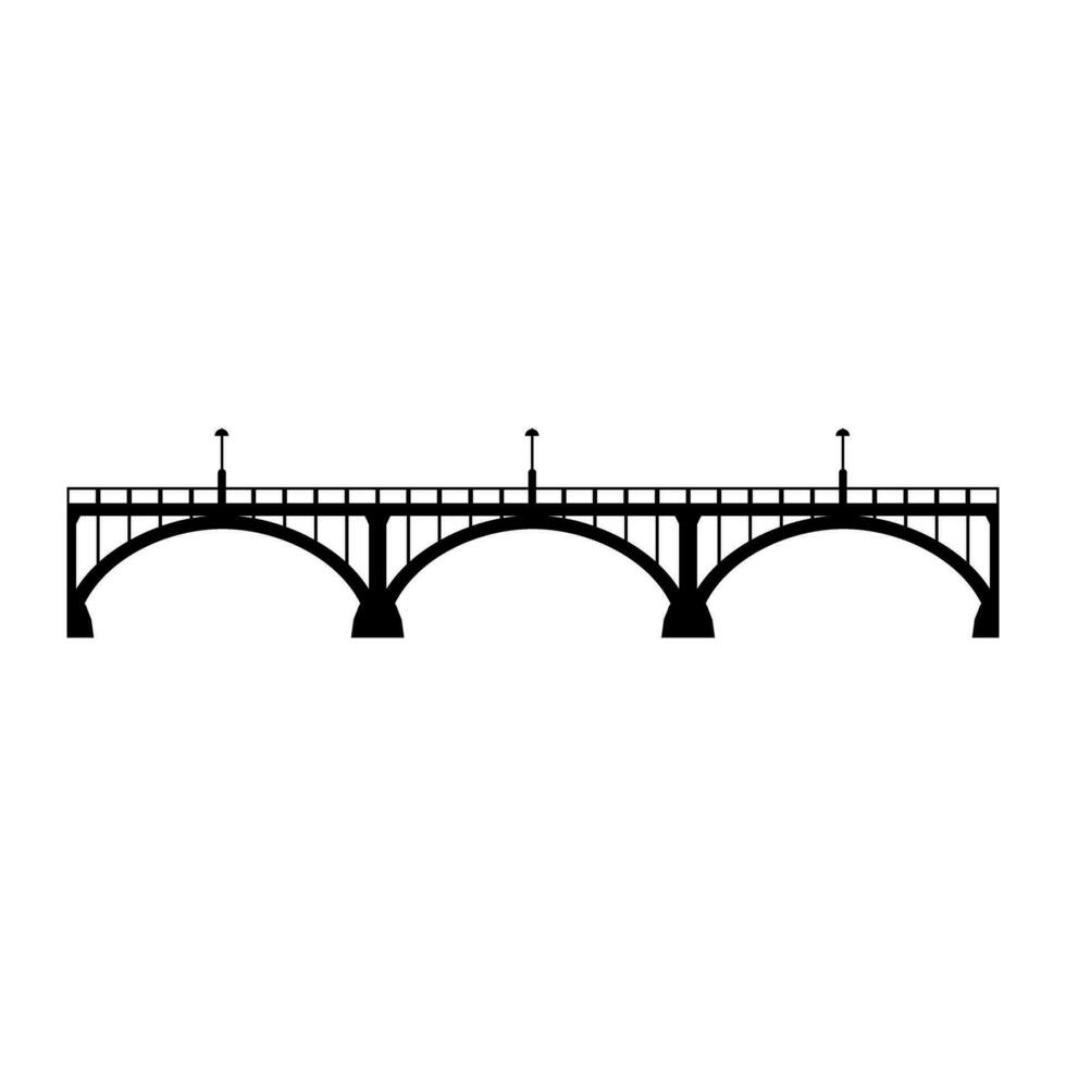 Brücke Symbol Vektor. die Architektur Illustration unterzeichnen. Konstruktion Symbol oder Logo. vektor