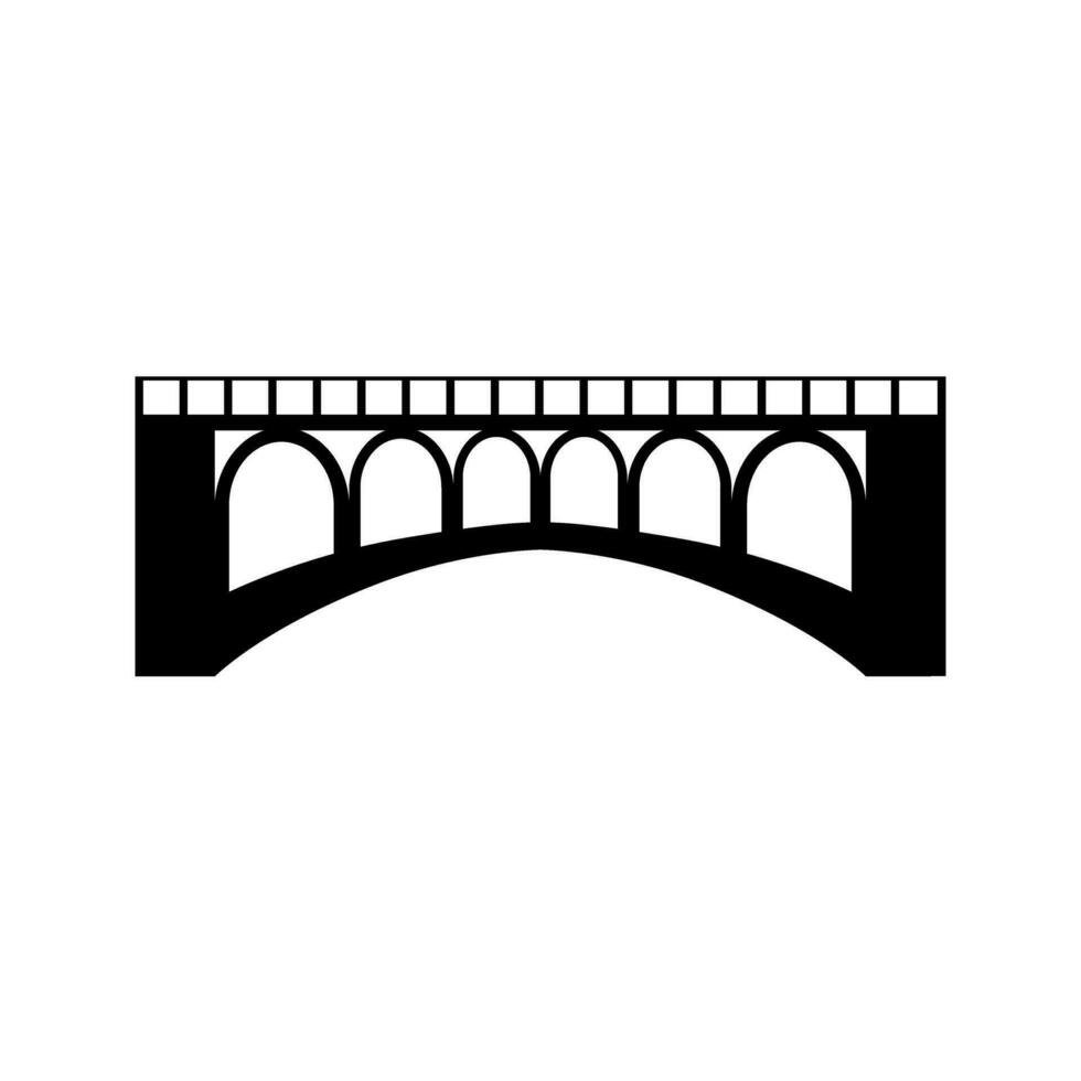 Brücke Symbol Vektor. die Architektur Illustration unterzeichnen. Konstruktion Symbol oder Logo. vektor