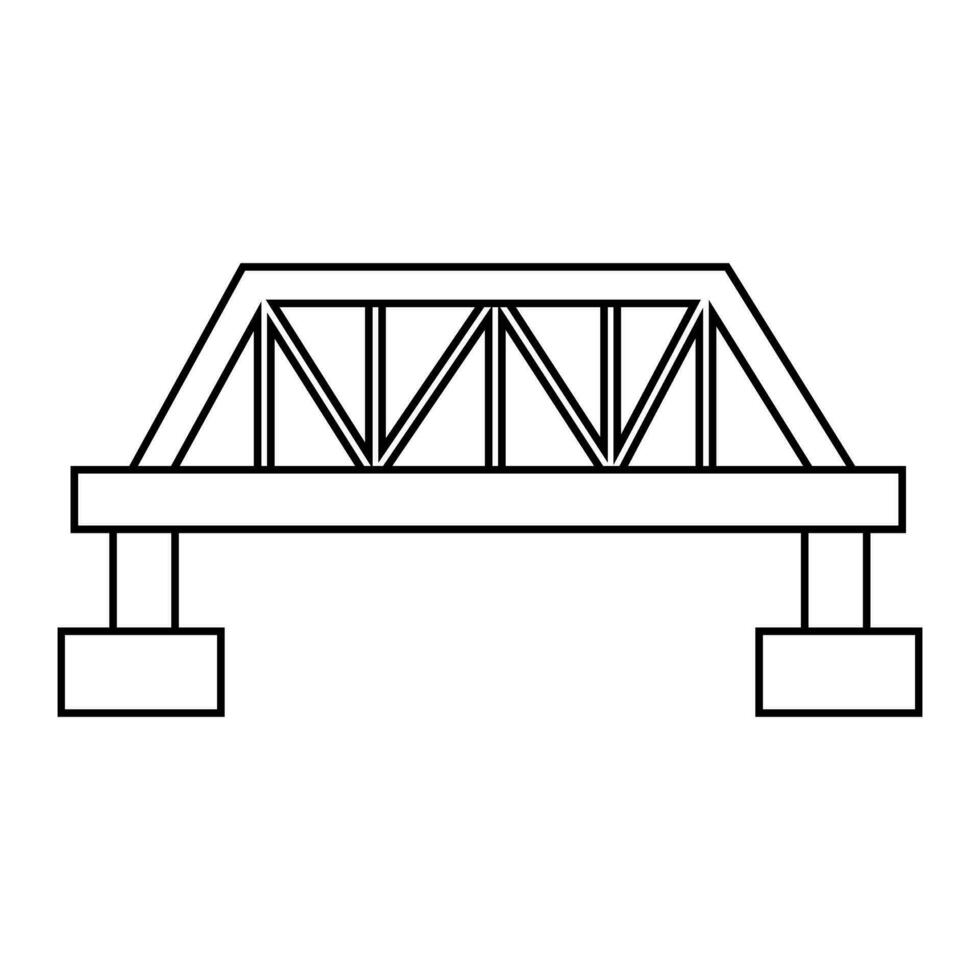 Brücke Symbol Vektor. Brücke Symbole, verschiedene Brücken Illustration Symbol Sammlung. vektor