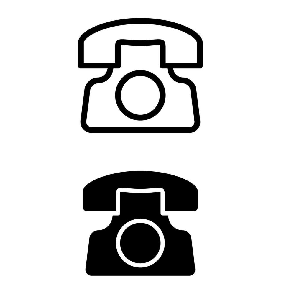 Telefon Vektor Symbol Satz. Anruf Illustration Zeichen Sammlung. Telefon Symbol oder Logo.