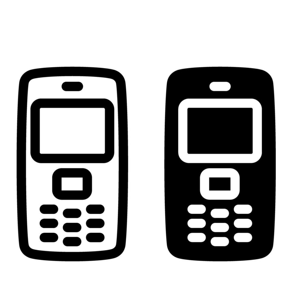 Telefon Vektor Symbol Satz. Anruf Illustration Zeichen Sammlung. Telefon Symbol oder Logo.