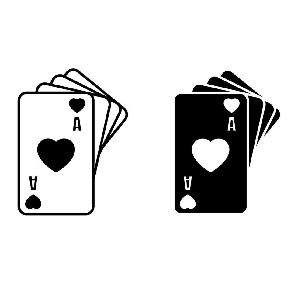 kasino ikon vektor. spänning illustration tecken. poker symbol. vektor