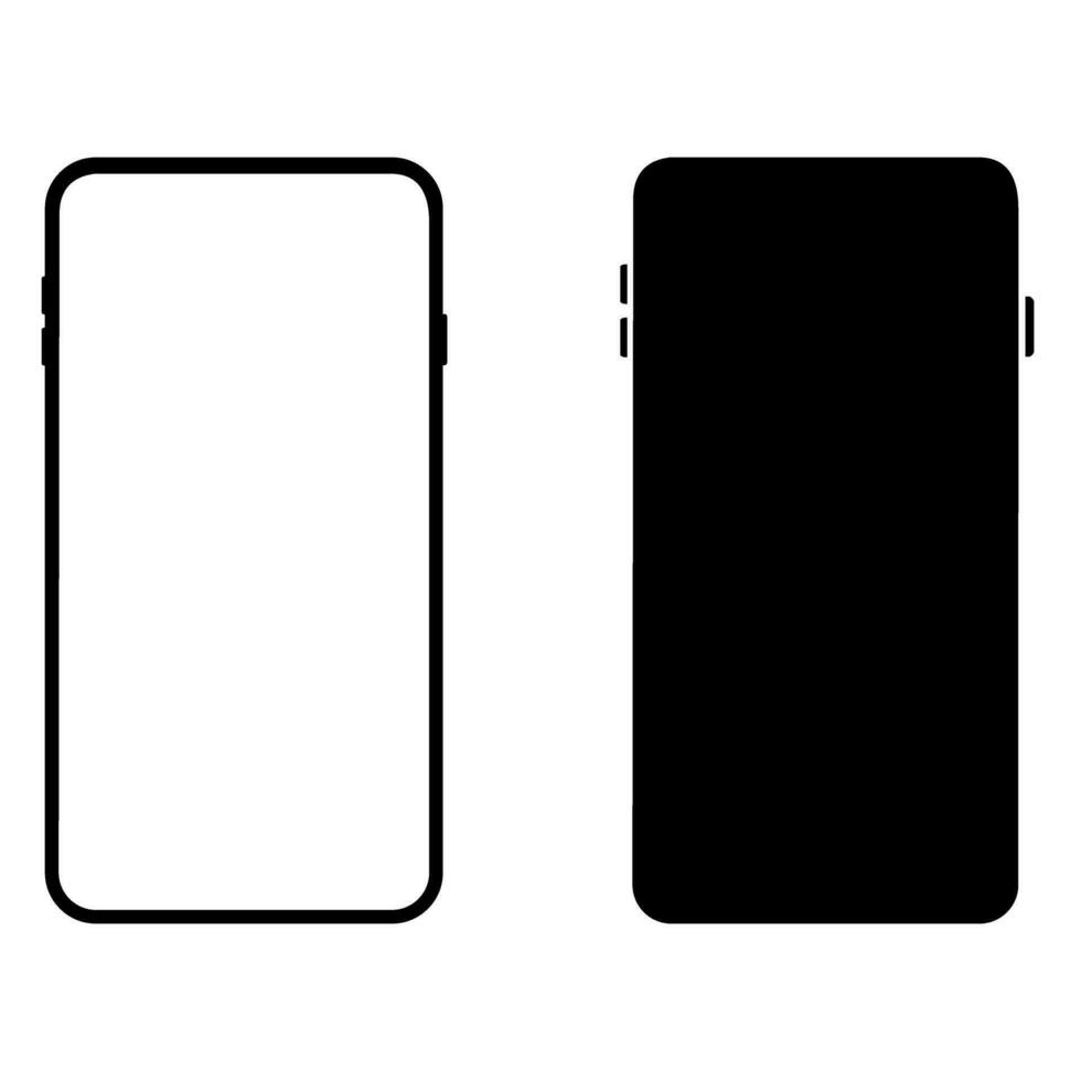 smartphone vektor ikon. mobil illustration symbol. telefon tecken. mobil symbol.
