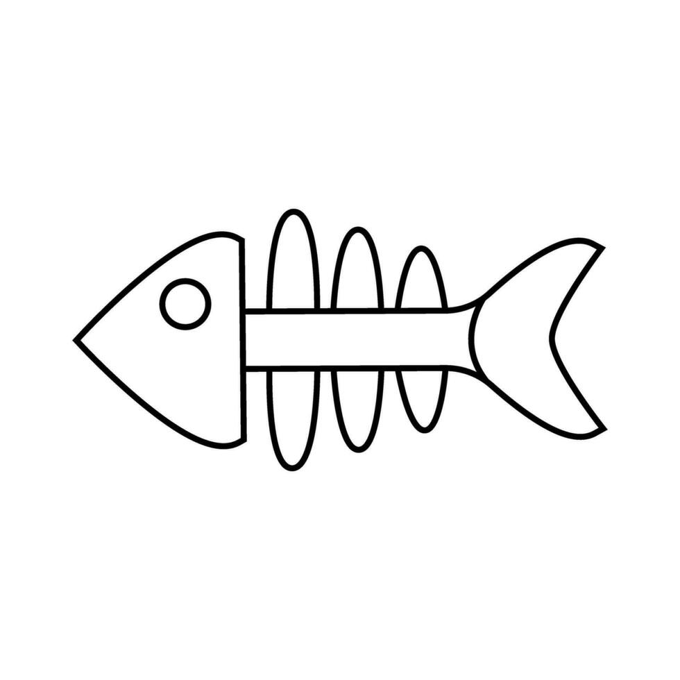 fisk vektor ikon. hav mat illustration symbol. bruka element logotyp.