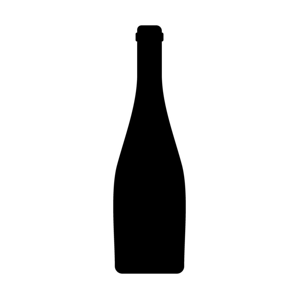 vin flaska ikon vektor. vin illustration tecken. flaska symbol eller logotyp. vektor