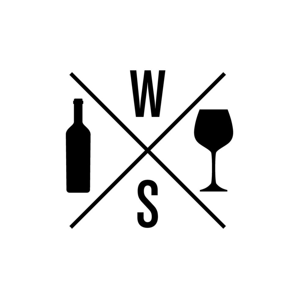 vin ikon vektor. flaska av vin illustration tecken. vin affär symbol eller logotyp. vektor