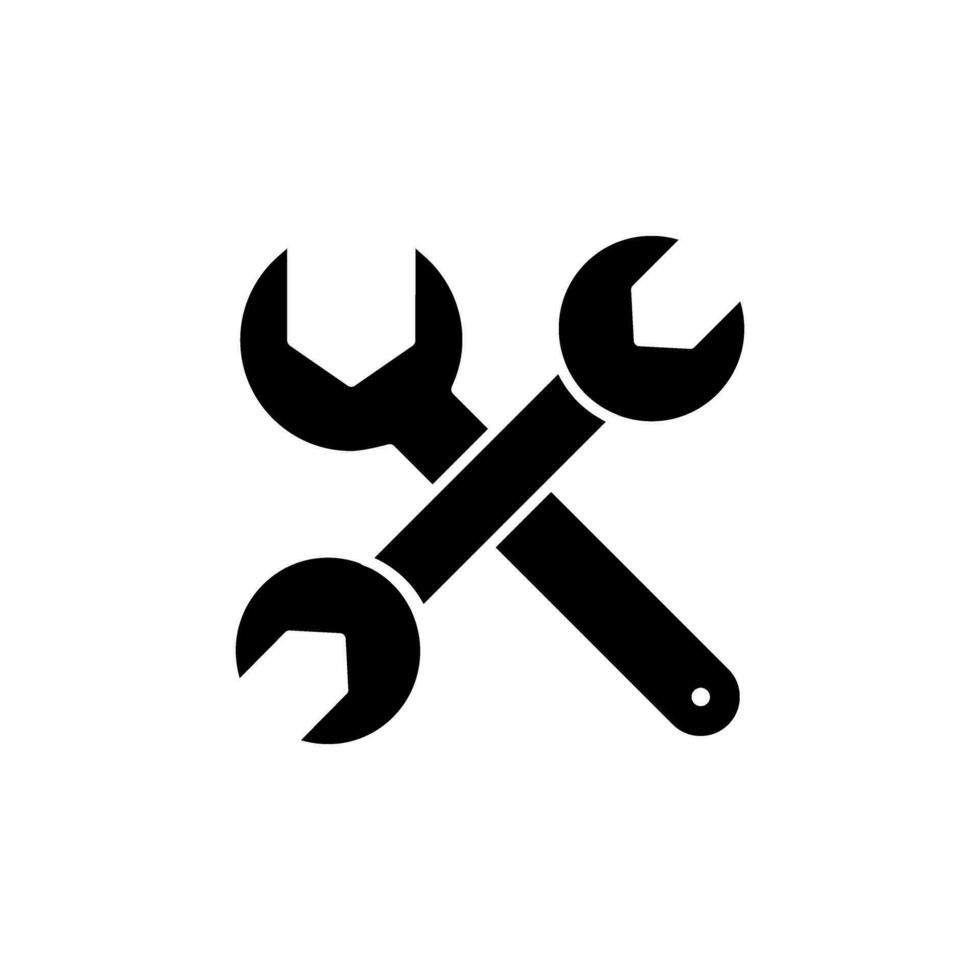 Werkstatt Symbol Vektor. Reparatur Illustration unterzeichnen. Bedienung Center Symbol. Ingenieurwesen Logo. vektor