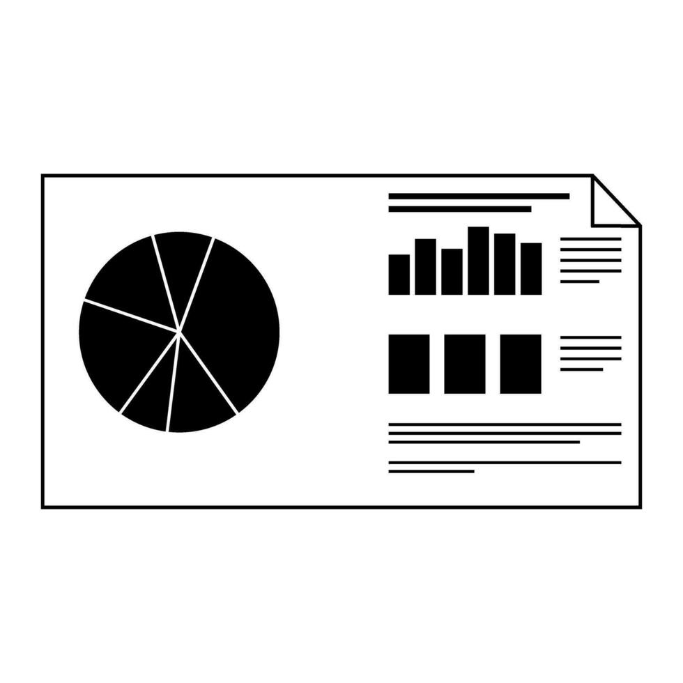 Symbolvektor für Finanzanalysen. Wirtschaft Abbildung Zeichen. Analytik-Symbol. vektor