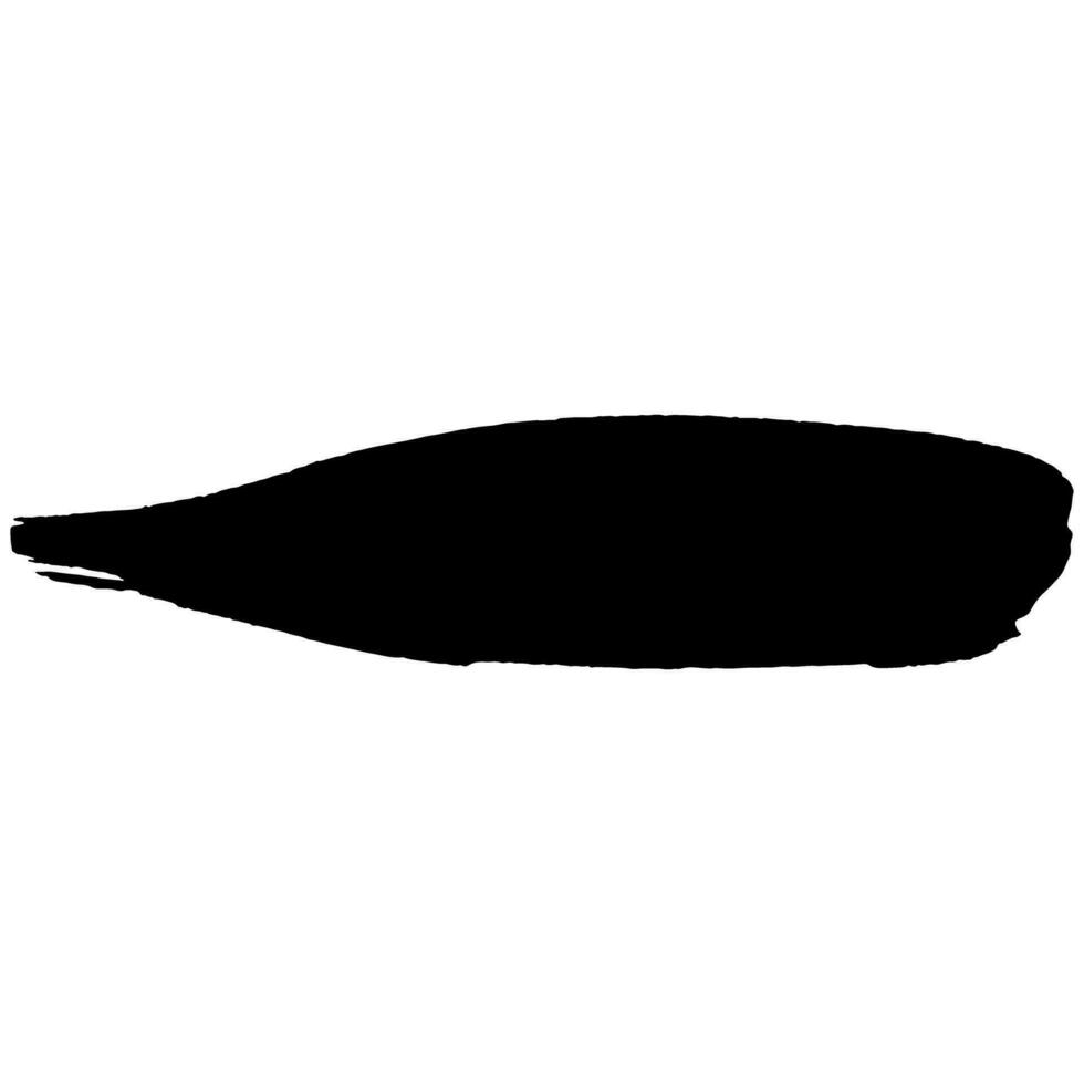 svart bläck måla borsta stroke vektor