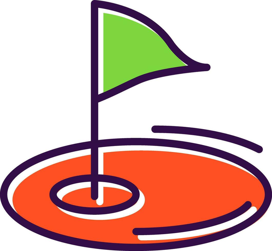 Golf-Vektor-Icon-Design vektor