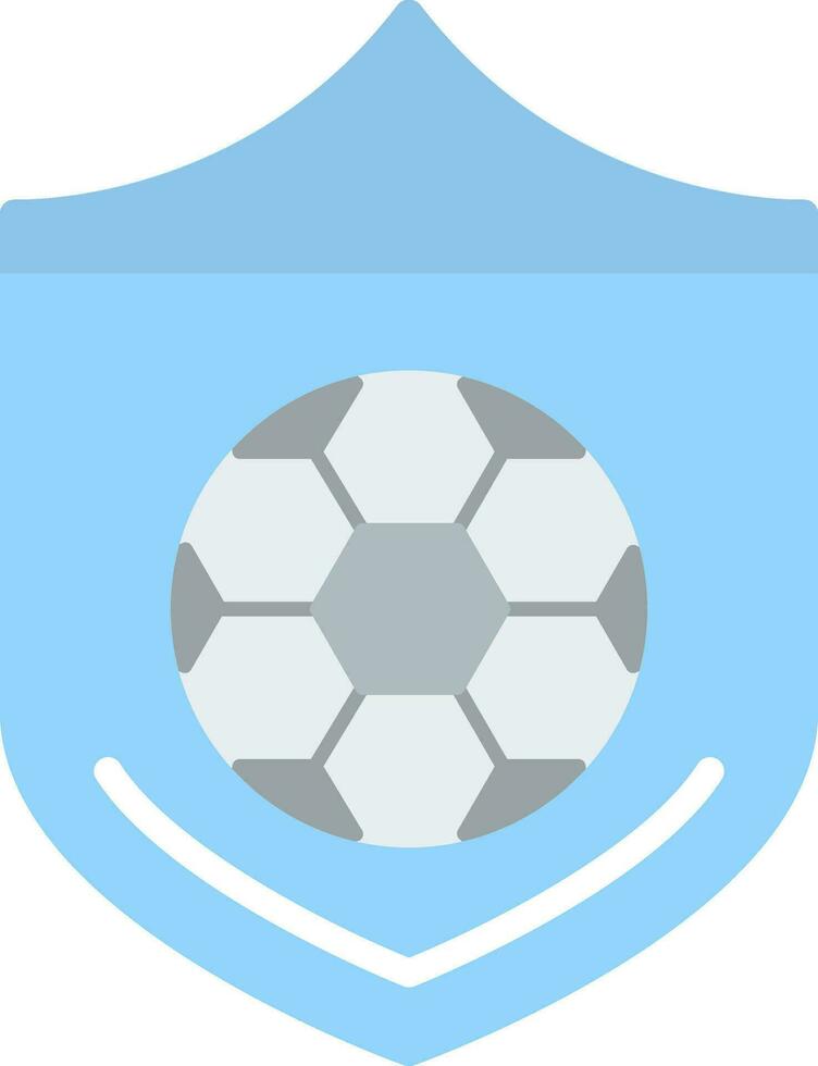 Fußball Ball auf ein Schild Vektor Symbol Design