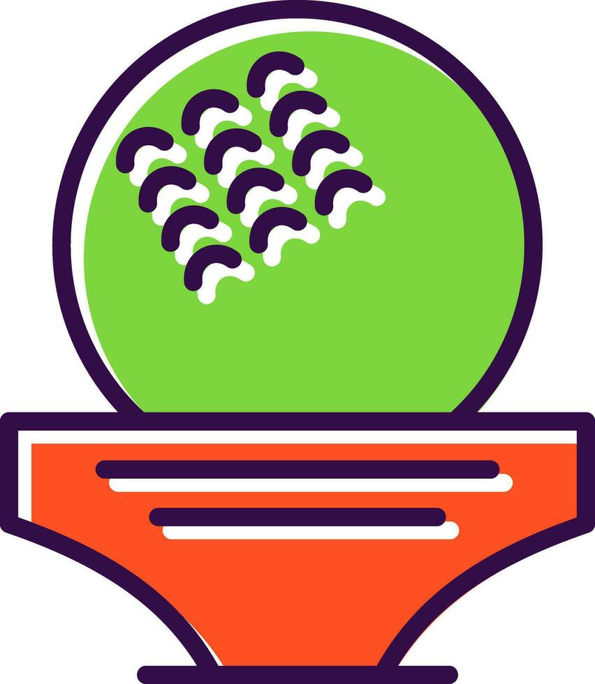 Golfball-Vektor-Icon-Design vektor