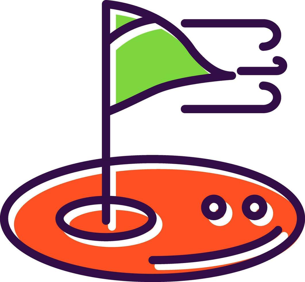 Golf-Vektor-Icon-Design vektor