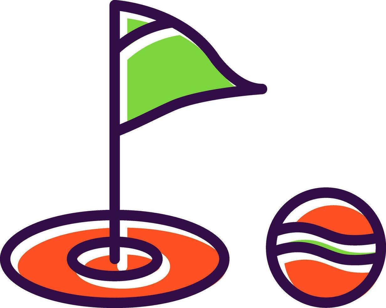 Golf-Vektor-Icon-Design vektor