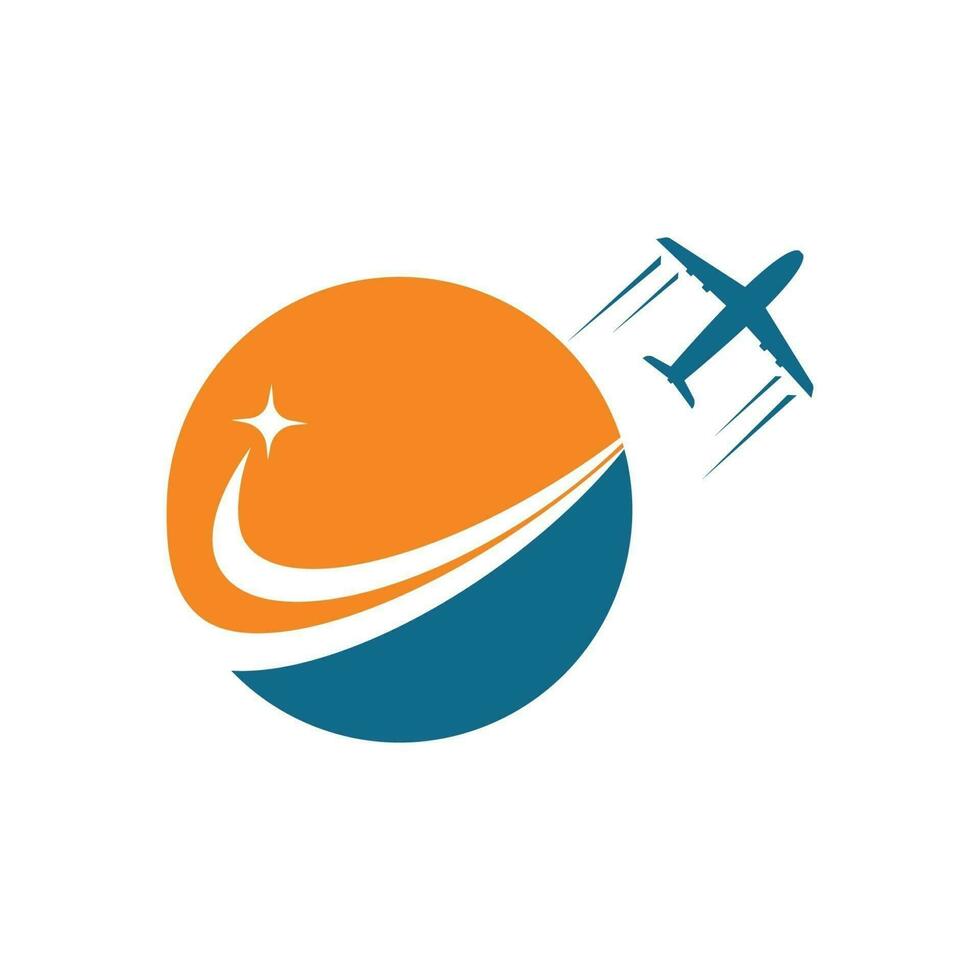 Flugzeug schneller Symbol Logo Vektor von ausdrücken und Lieferung Illustration