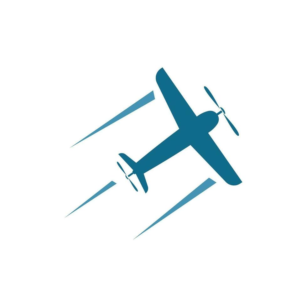 Flugzeug schneller Symbol Logo Vektor von ausdrücken und Lieferung Illustration