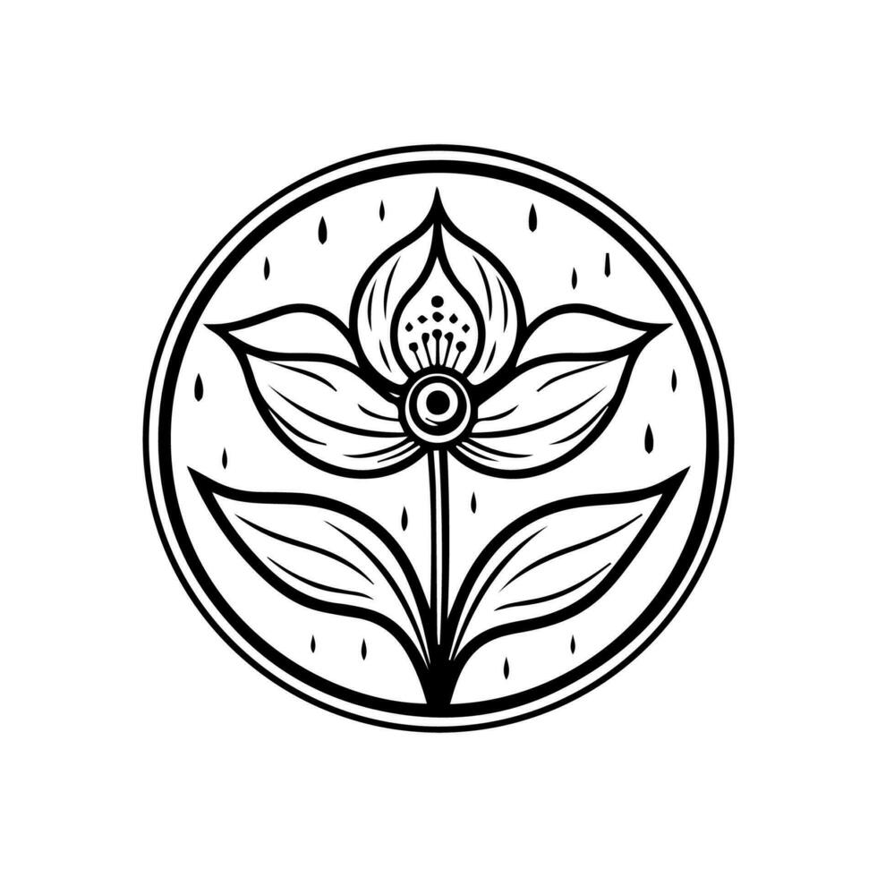 ein heiter und elegant Lotus Blume Logo Design, symbolisieren Reinheit, Erleuchtung und spirituell Wachstum vektor